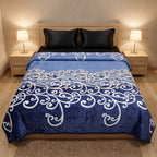 Fleece AC Blanket - Double Bed - Ultra Soft Embossed Quilted Design