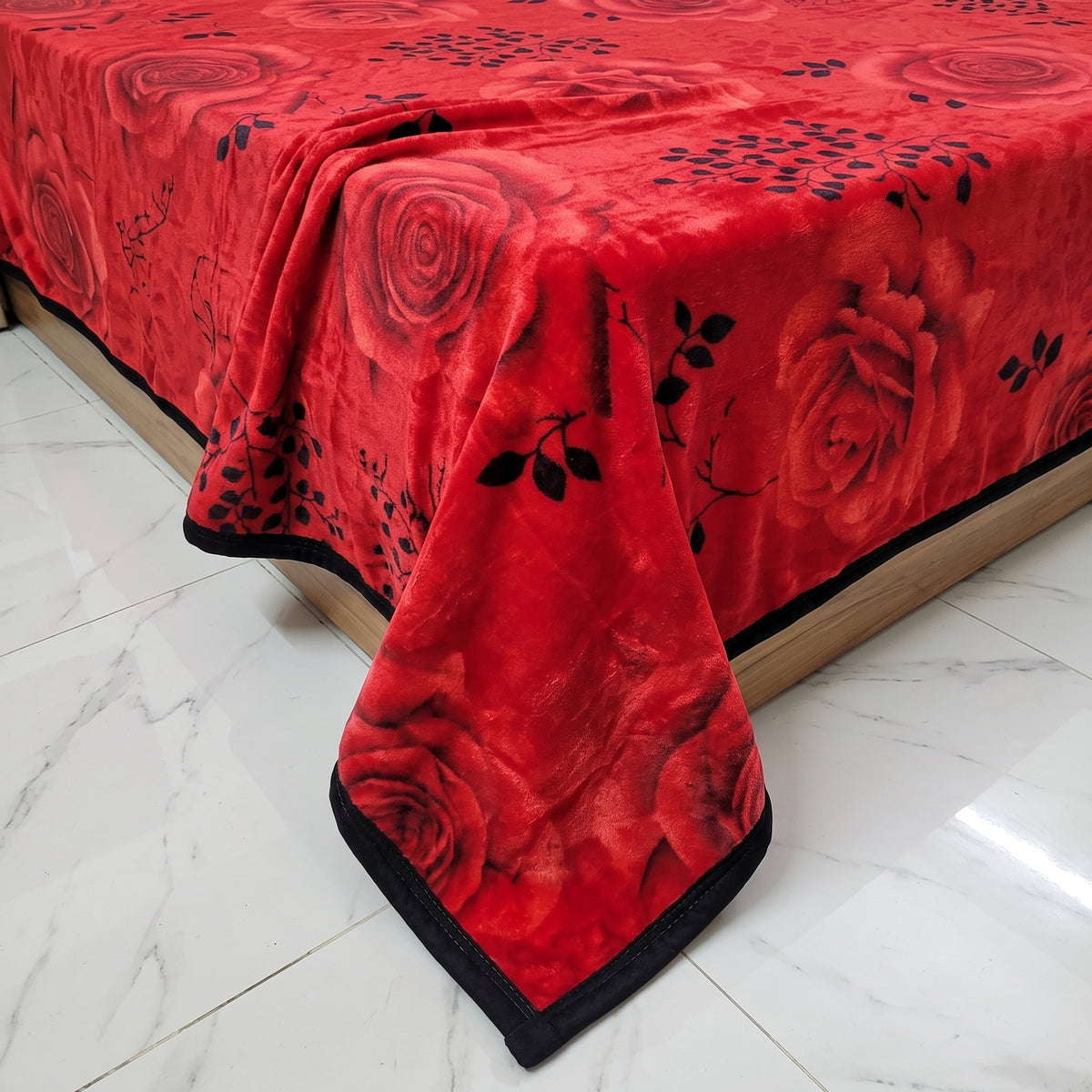 Fleece AC Blanket - Double Bed - Ultra Soft Embossed Quilted Design