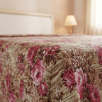 3D Printed Cotton Satin Double Bed Bedsheet
