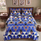 3D Printed Cotton Satin Double Bed Bedsheet