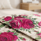3D Printed Cotton Satin Double Bed Bedsheet