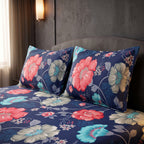 3D Printed Cotton Satin Double Bed Bedsheet