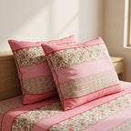 3D Printed Cotton Satin Double Bed Bedsheet