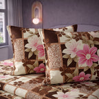 3D Printed Cotton Satin Double Bed Bedsheet