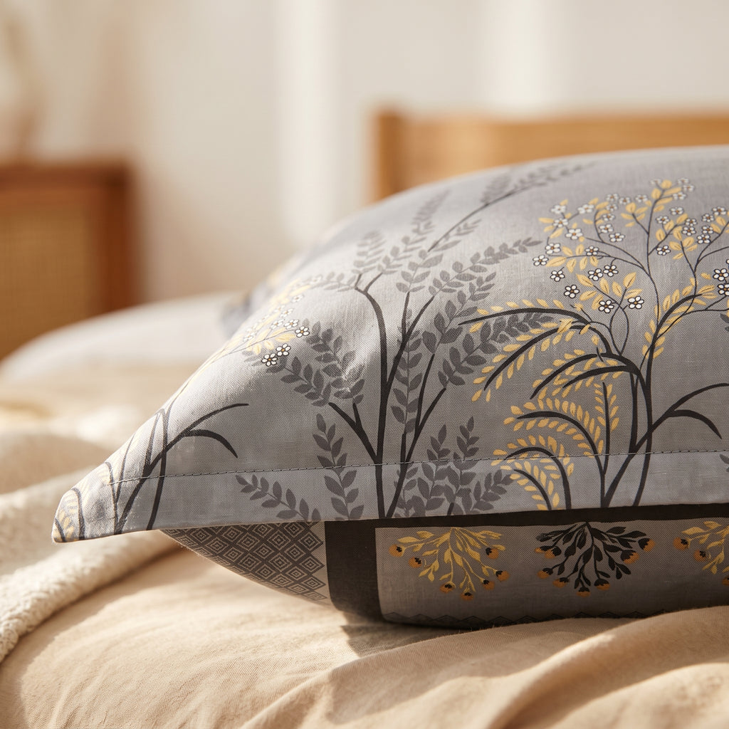3D Printed Cotton Satin Double Bed Bedsheet