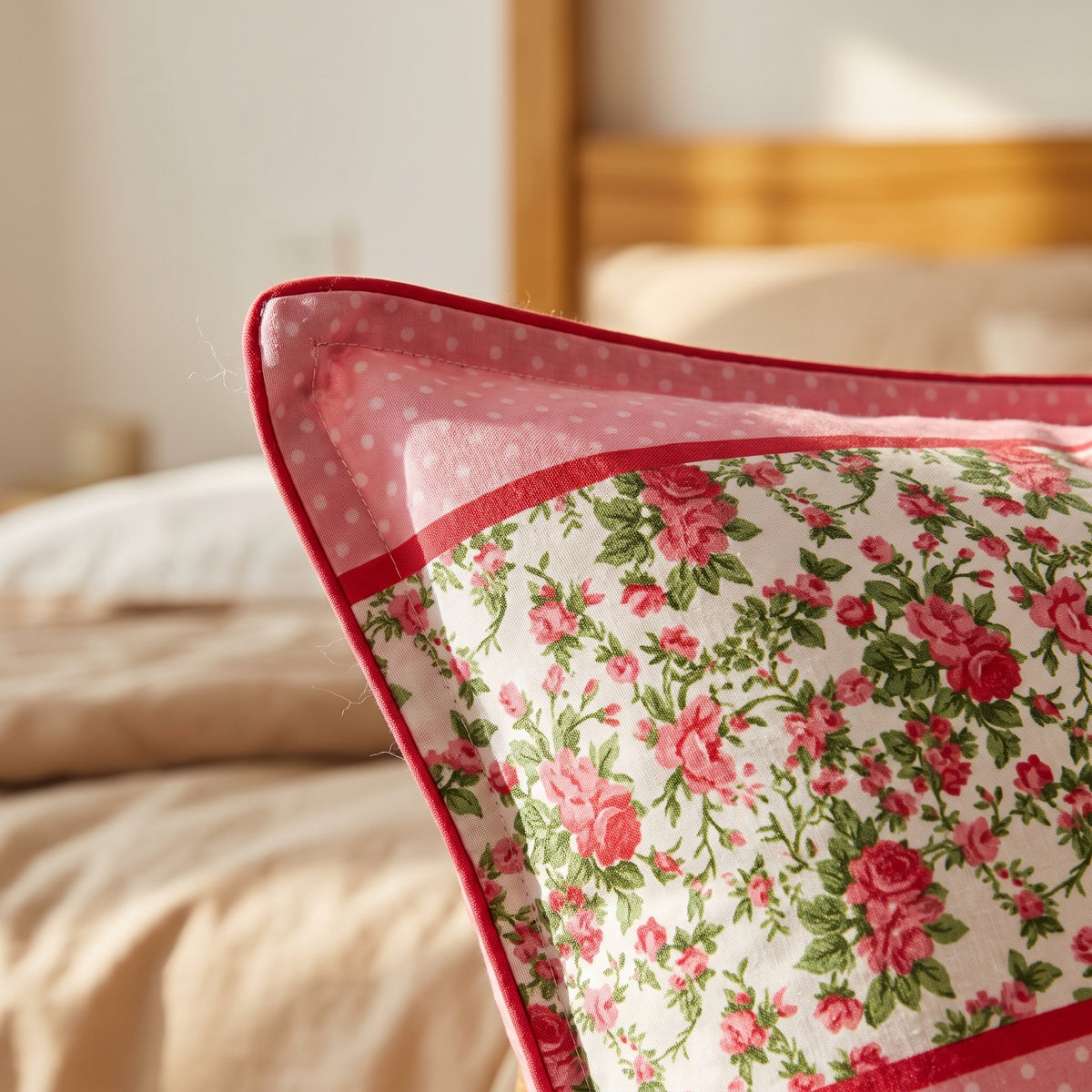 3D Printed Cotton Satin Double Bed Bedsheet