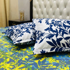 3D Printed Cotton Satin Double Bed Bedsheet