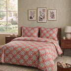 3D Printed Cotton Satin Double Bed Bedsheet