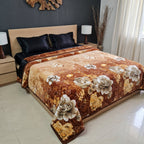 Fleece AC Blanket - Double Bed - Ultra Soft Embossed Quilted Design