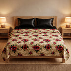 Fleece AC Blanket - Double Bed - Ultra Soft Embossed Quilted Design