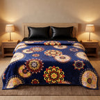 Fleece AC Blanket - Double Bed - Ultra Soft Embossed Quilted Design