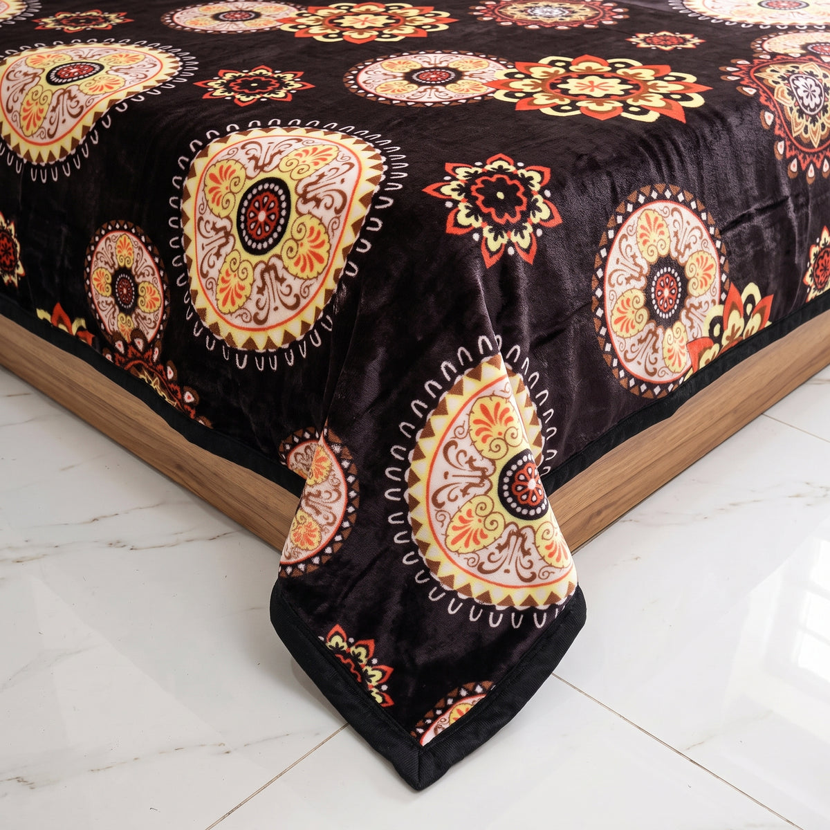Fleece AC Blanket - Double Bed - Ultra Soft Embossed Quilted Design