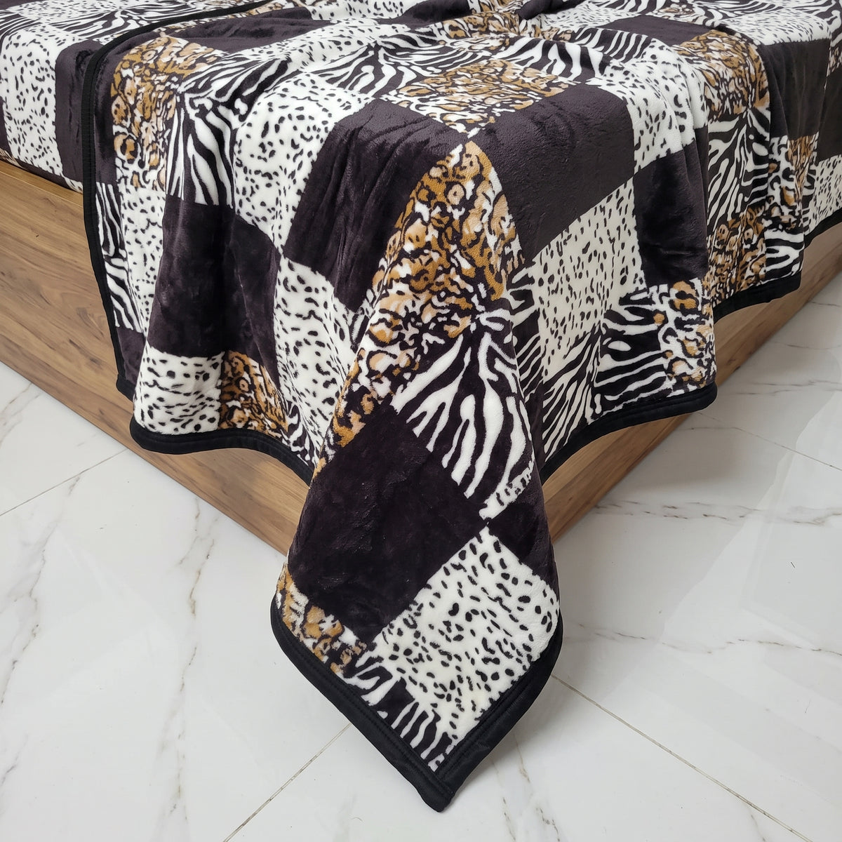Fleece AC Blanket - Double Bed - Ultra Soft Embossed Quilted Design