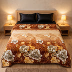 Fleece AC Blanket - Double Bed - Ultra Soft Embossed Quilted Design