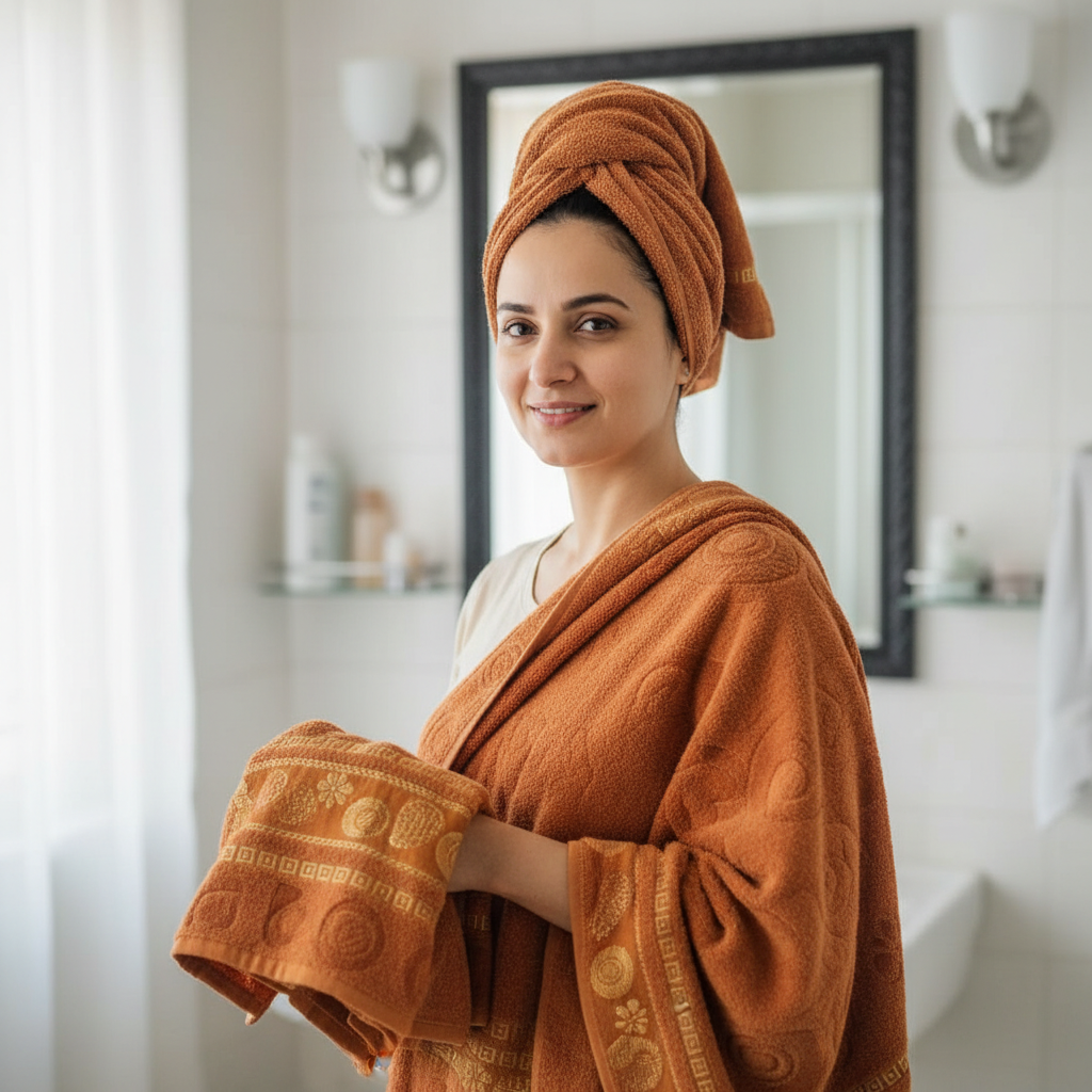 💍 Luxury Bridal Towel 3-Piece Gift Set 🎁