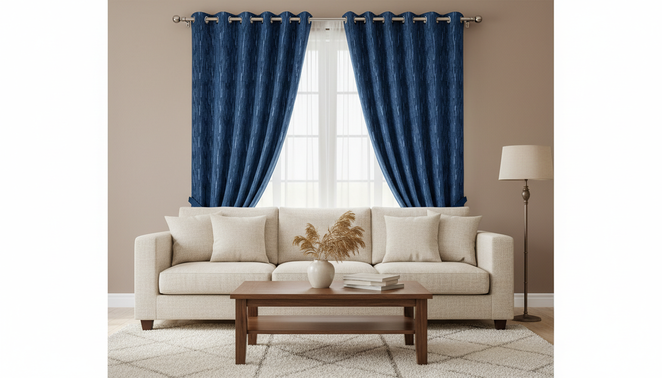 ✨3D Printed Turkish Velvet Curtain – Premium Quality✨