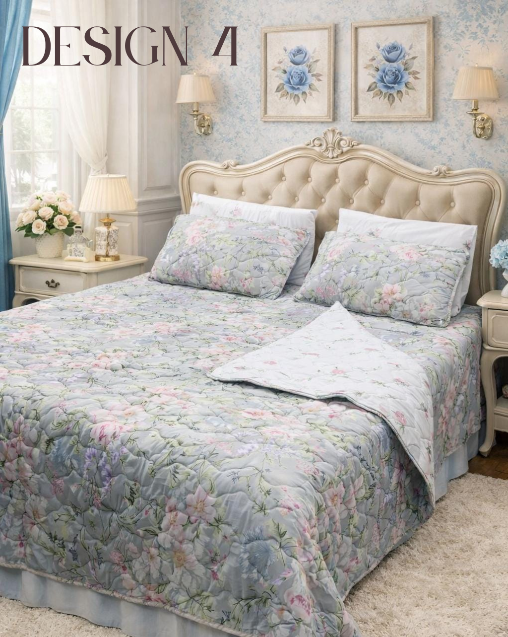Luxury 6-Piece Cotton Quilt Bedsheet Set – Classic Comfort & Timeless Elegance 🛏️✨